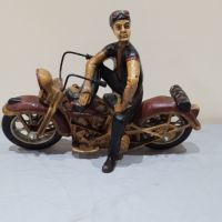 Дървена фигура моторист Harley Davidson, снимка 6 - Колекции - 45890770
