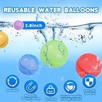 VFMFM Водни балони за многократна употреба за деца, магнитни водни бомби за басейн, 6 БР., снимка 4 - Други - 45623291