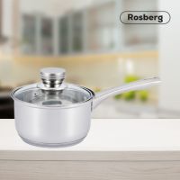 Касерола с капак Rosberg 5R1210O16K, 16 cm, Инокс, снимка 1 - Съдове за готвене - 45142202