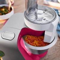 Кухненски робот Bosch MUM 58420, 1000 W, 3D технология, Розов, снимка 7 - Кухненски роботи - 45426365