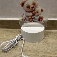 Детска 3D нощна лампа, снимка 2 - Детски нощни лампи - 45321421