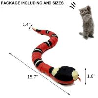 Интерактивна играчка за котки и кучета сензорна змия Pet2U Snake, разпознава препятствия, снимка 6 - За котки - 45919632