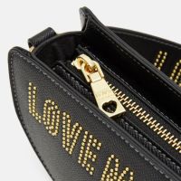 LOVE MOSCHINO 🍊 Дамска кожена чанта "BLACK & GOLD" нова с етикети, снимка 11 - Чанти - 45494551