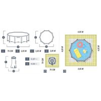 Басейн с метална конструкция, 305x76см, INTEX 28202NP Metal Frame, с филтърна помпа, снимка 5 - Басейни и аксесоари - 45857936