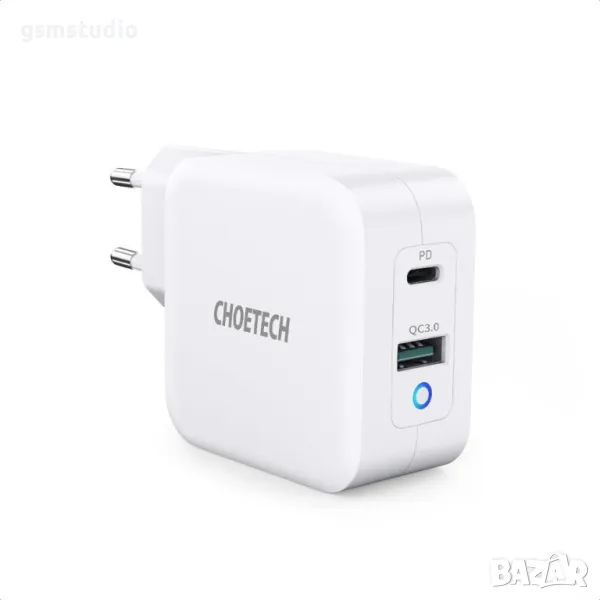 Choetech GaN Wall Charger 65W - зарядно за лаптопи, таблети, смартфони, снимка 1