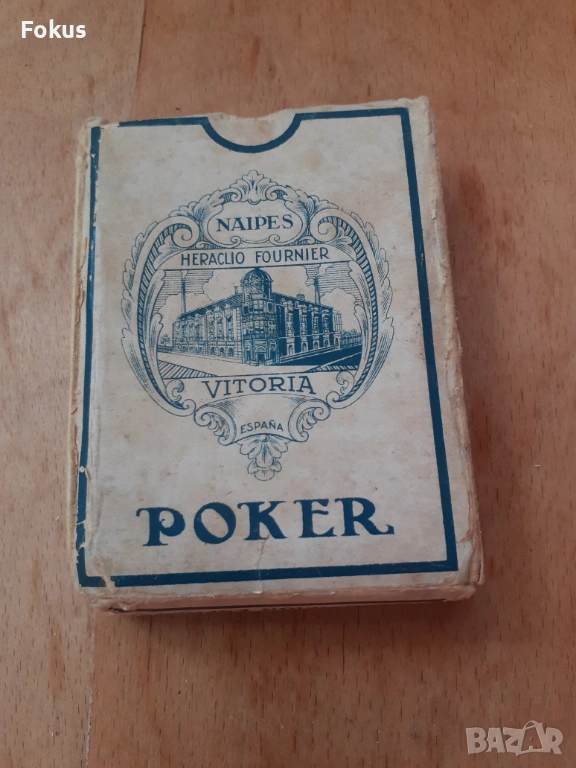 Стари колекционерски карти за игра Poker - N18, снимка 1