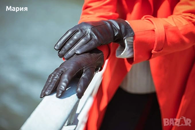 Дамски ръкавици естествена кожа, снимка 1