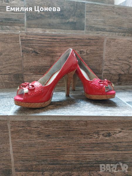 червени лачени обувки, снимка 1