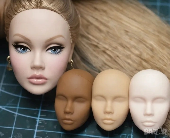 Комплект 6 броя DIY глави молд Poppy Parker / Integrity Toys, снимка 1