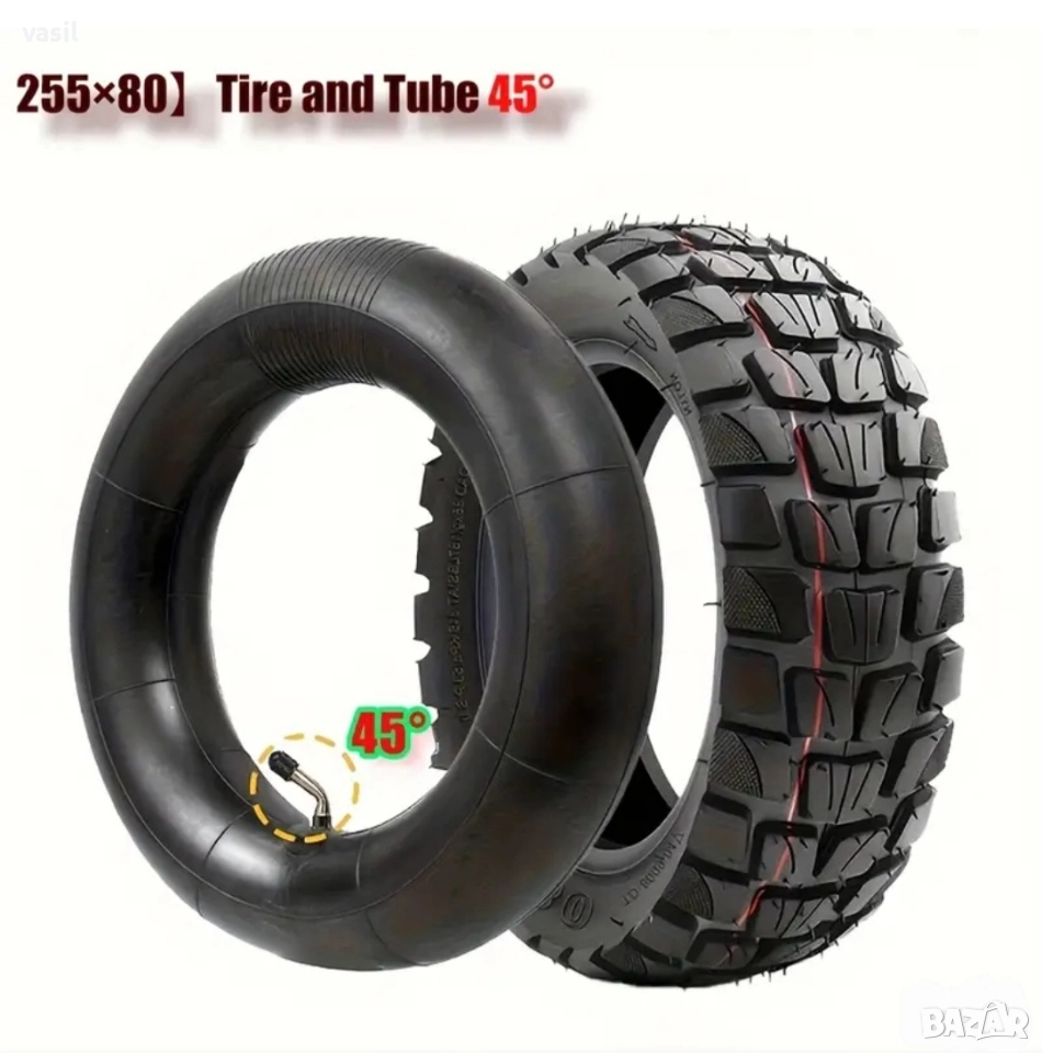 Външна и вътрешна гума 255×80 за електрическа тротинетка, снимка 1