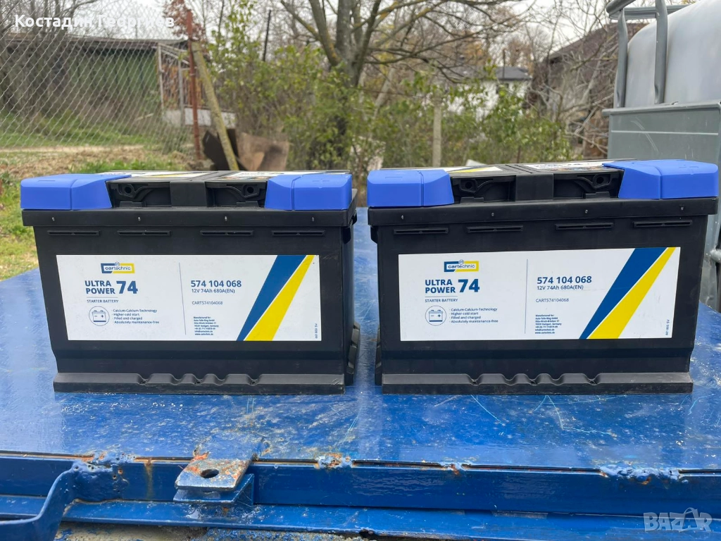 Нови  немски акумулатори 12V  74 Ah  680 A (EN ), снимка 1