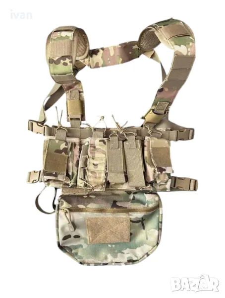намаление Тактическа жилетка с джобове +допълнителна чанта , снимка 1