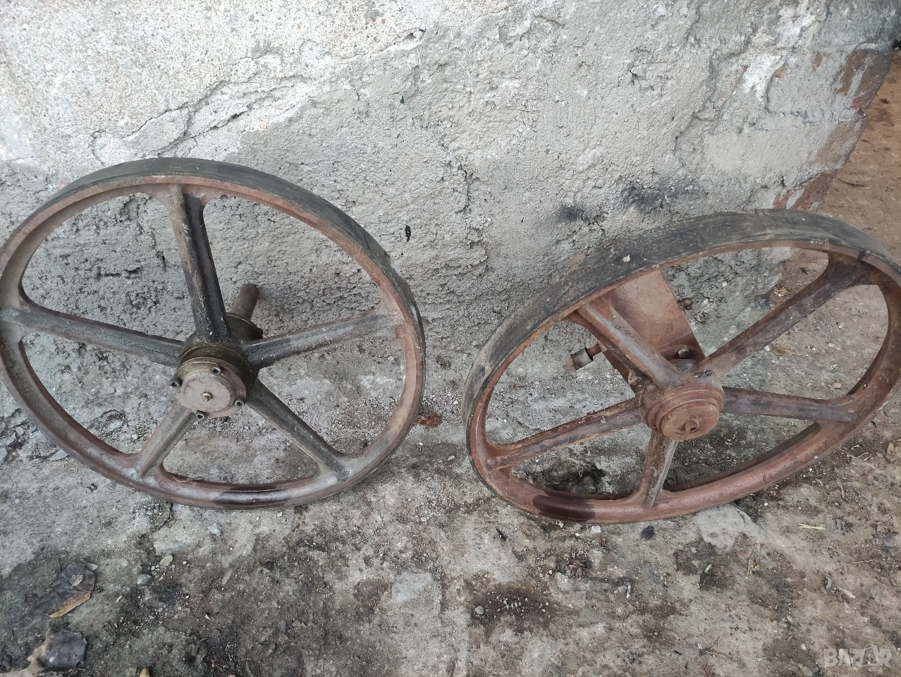 Колела за банциг (шайби) с лагерно тяло и бандаж – Ф430мм ​, снимка 1