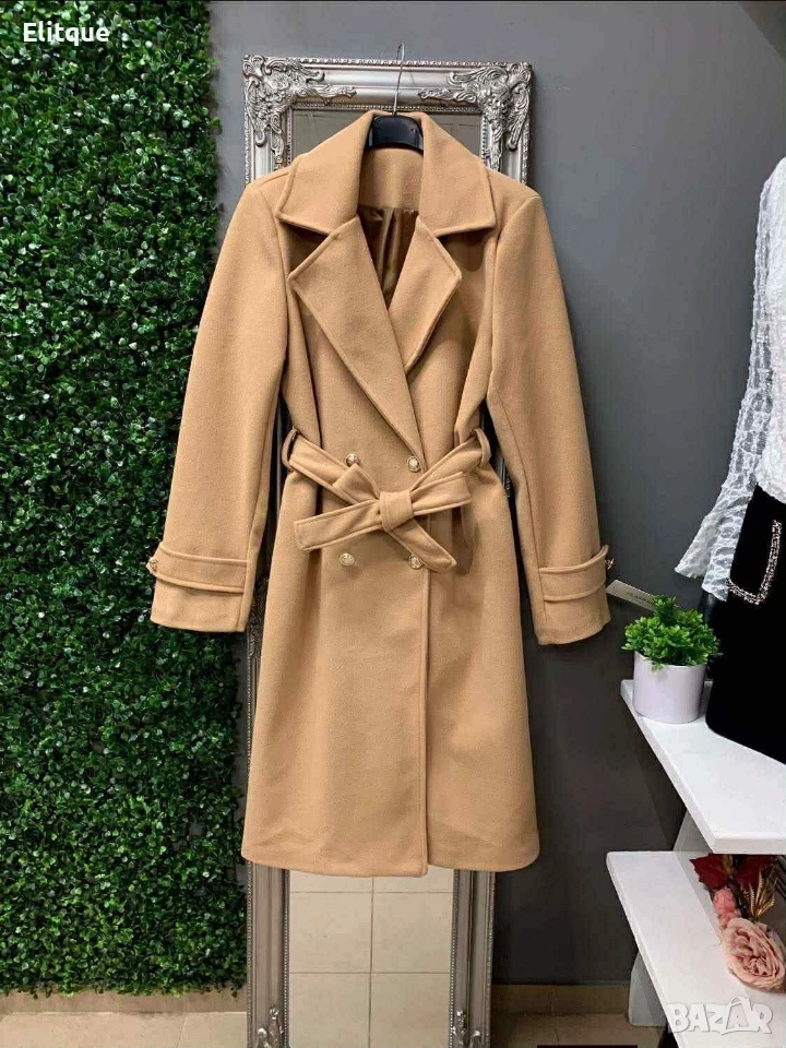🌸Елагантно дамско палто с колан, снимка 1