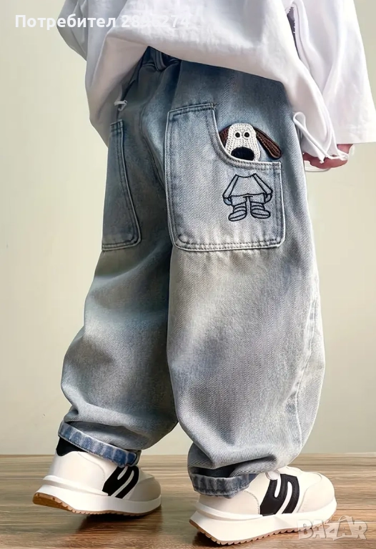 Детски дънкови панталони , снимка 1
