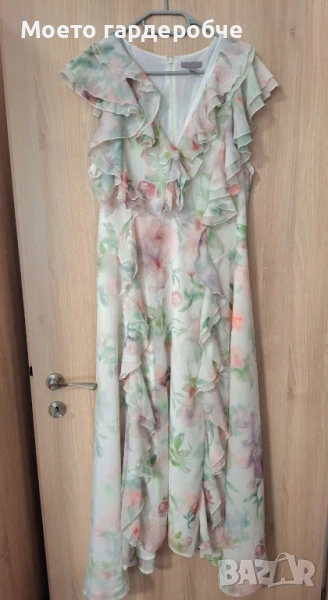 Лятна ефирна елегантна рокля, снимка 1