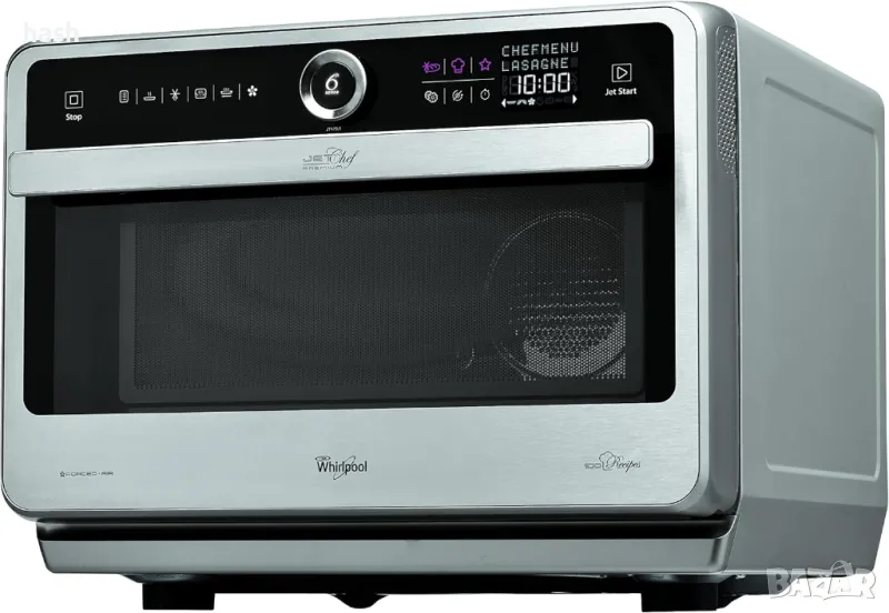 Микровълнова фурна Whirlpool JT479IX, 33 L, черна, сребриста, снимка 1