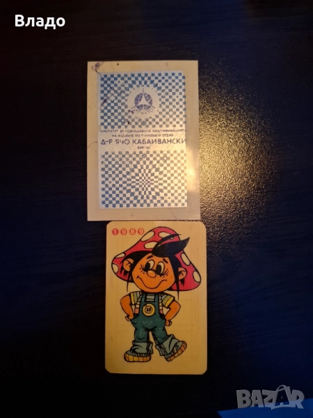 Календарче 1989 г., снимка 1