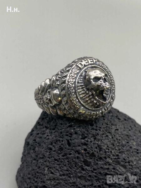 Сребърен пръстен уникален, снимка 1