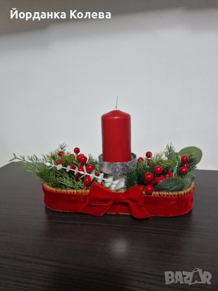 Коледен  свещник , снимка 1