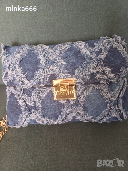 Дамска чантичка от деним., снимка 1