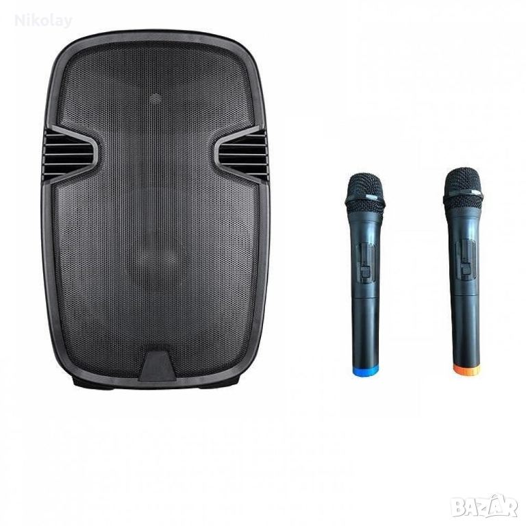 Преносима тонколона GMS AUDIO FPA/Ефекти/Вградена батерия/2 микрофона, снимка 1