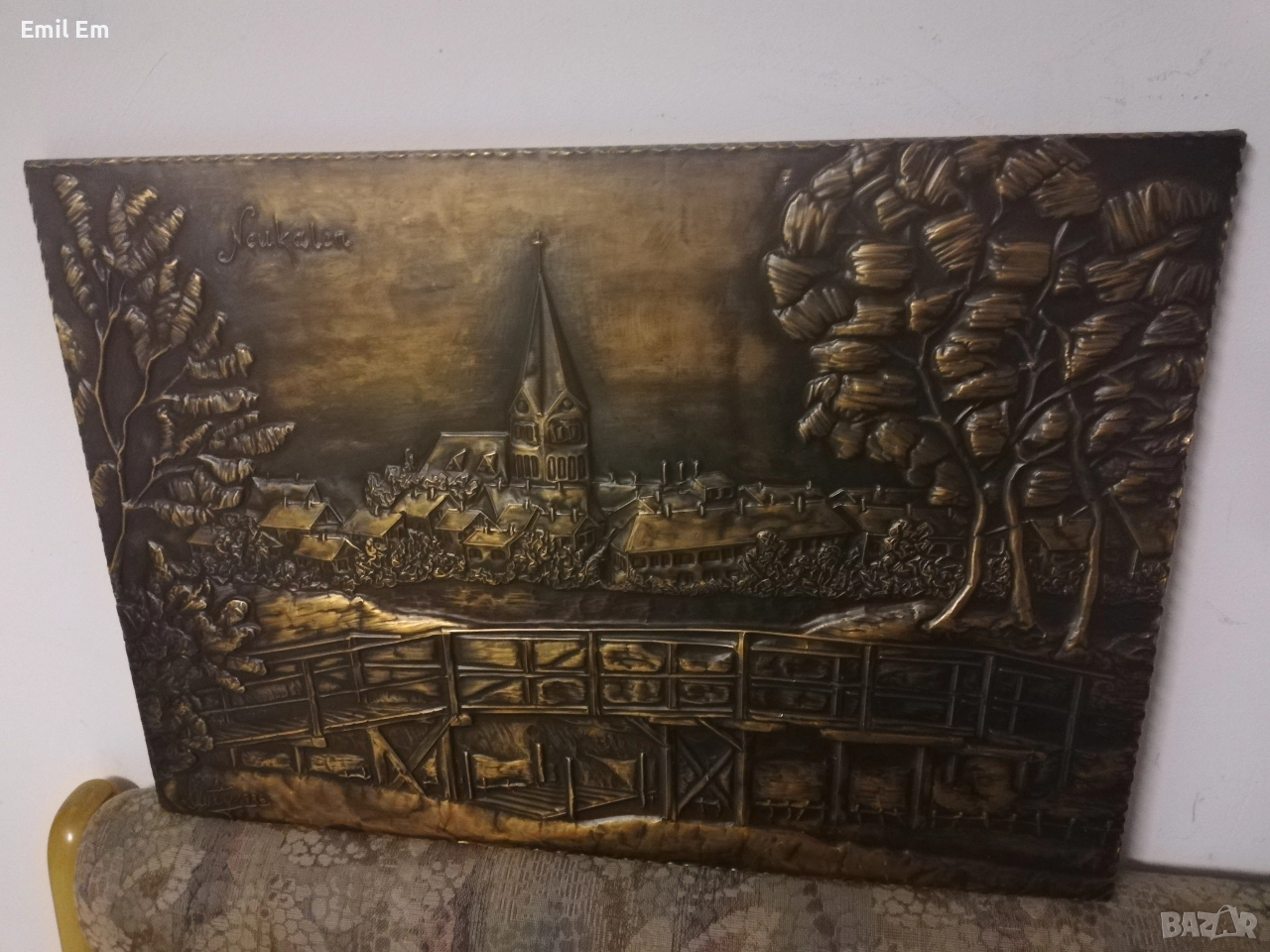 Медна картина пано, снимка 1