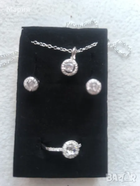 Нежен сребърен комплект, снимка 1