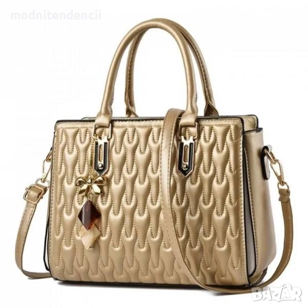 дамска златна чанта, снимка 1