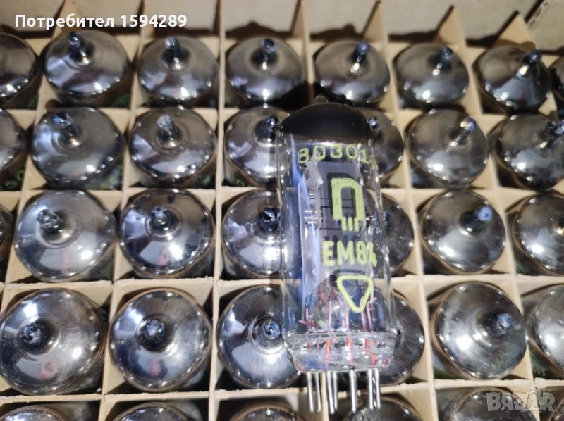 Нови радио лампи Tungsram EM80 и RFT EM84 , снимка 1