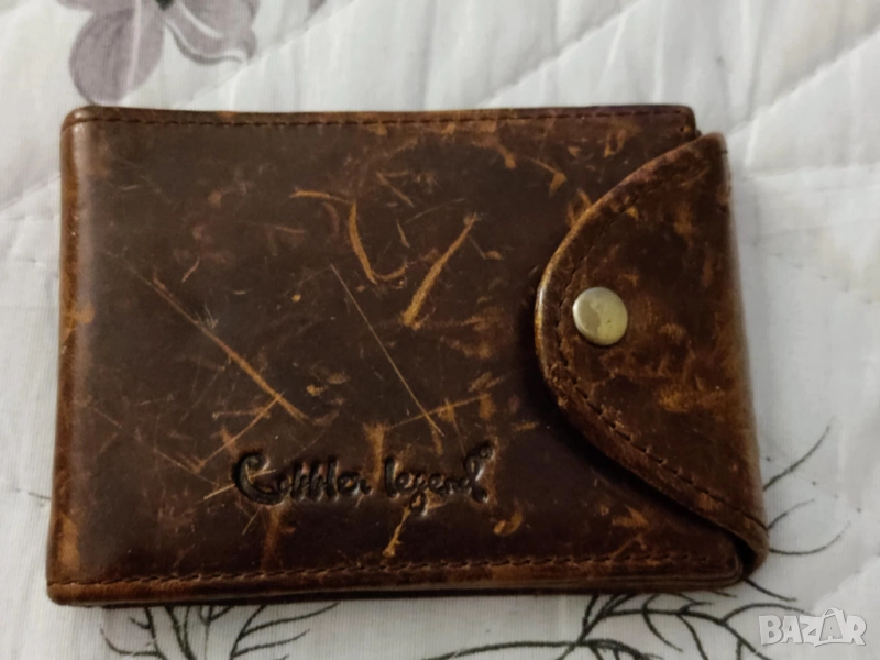 Естествена кожа - мъжки портфейл cobbler legend, снимка 1