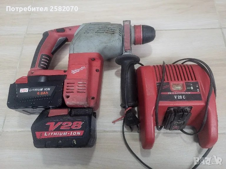 акумулаторен перфоратор milwaukee 28v, снимка 1