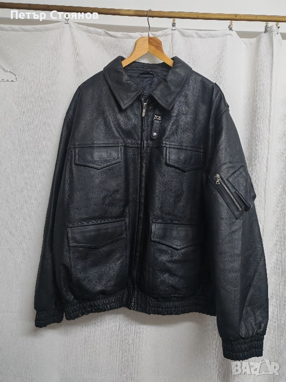 Немско полицейско кожено яке STADLER за моторист р-р 64, снимка 1