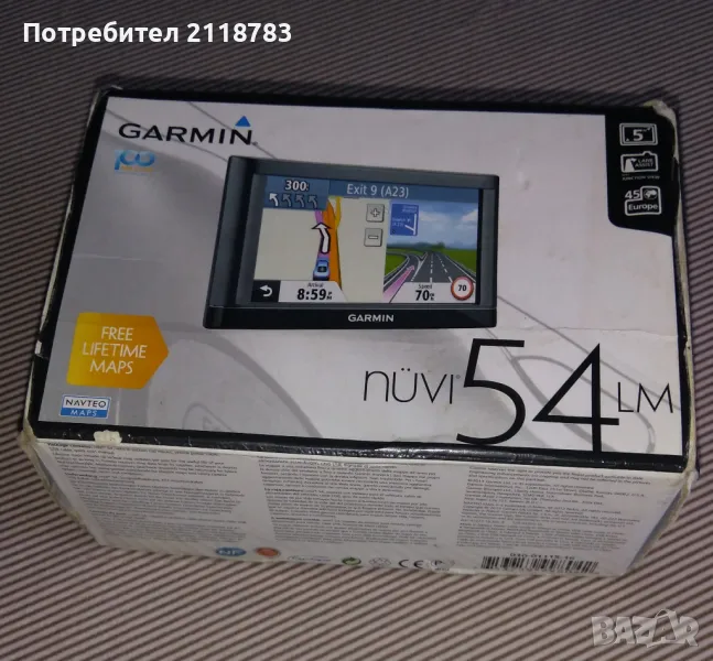 Продавам изгодно навигация Garmin Nuvi 54 LM, снимка 1