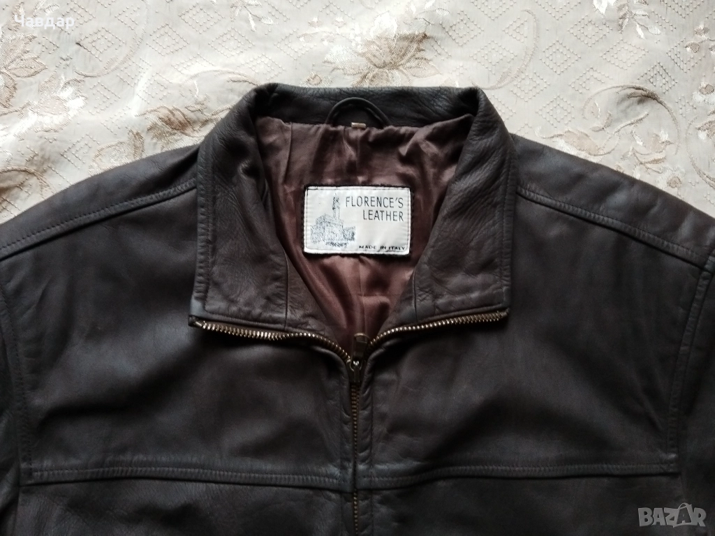 Мъжко кожено яке FLORENCE'S LEATHER - размер XL/XXL, снимка 1