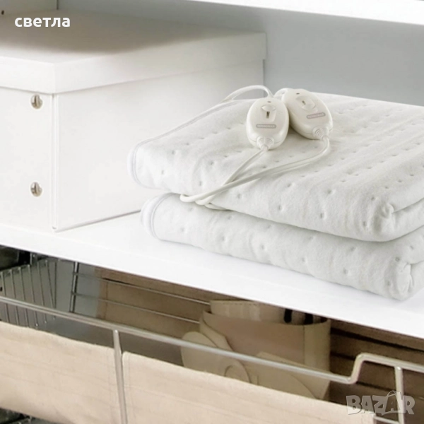 Затопляща стелка за легло Termomax, 60W/120W, 150х80см/160х140см, електрическа, полиестер, снимка 1