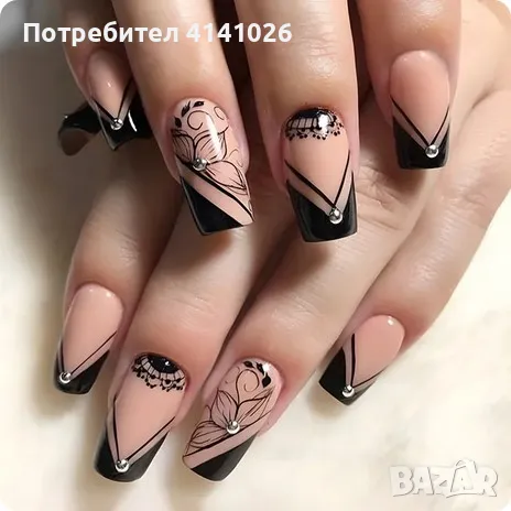 Самозалепващи изкуствени нокти Press On Nails, снимка 1