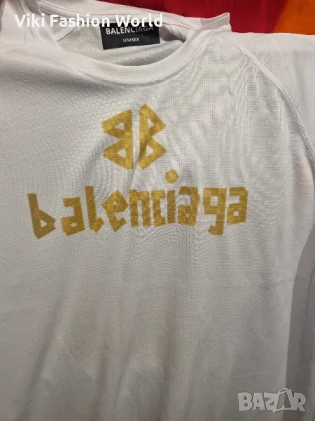 бяла тениска "balenciaga", снимка 1