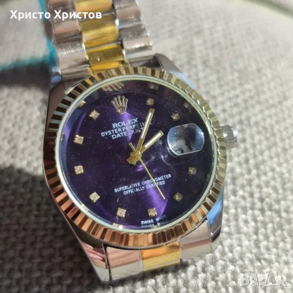 Дамски луксозни часовници 6 цвята Rolex Oyster Perpetual Datejust bicolour , снимка 1