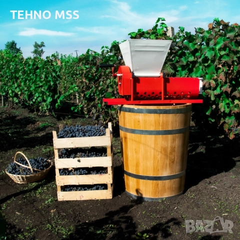 Гроздомелачка с отделяне на чепките, Ронкачка, Преса DG07, снимка 2 - Други машини и части - 51662483