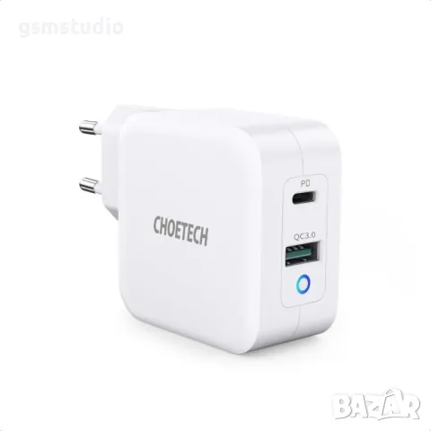 Choetech GaN Wall Charger 65W - зарядно за лаптопи, таблети, смартфони, снимка 1 - Оригинални зарядни - 46872338