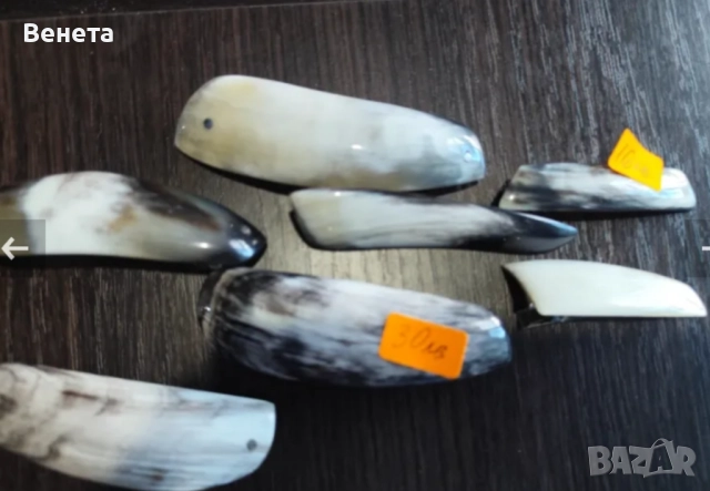 Брошки и шноли от кост от рог -Промоция!🎄🥰❤️, снимка 5 - Аксесоари за коса - 52594542