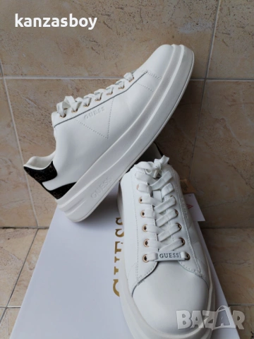 Guess Sneakers FMPVIBLEA12 White Brown - страхотни мъжки кецове КАТО НОВИ 43, снимка 10 - Кецове - 53386334