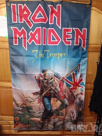 Iron Maiden-The Trooper- интериорен транспарант, снимка 1 - Китари - 48921030