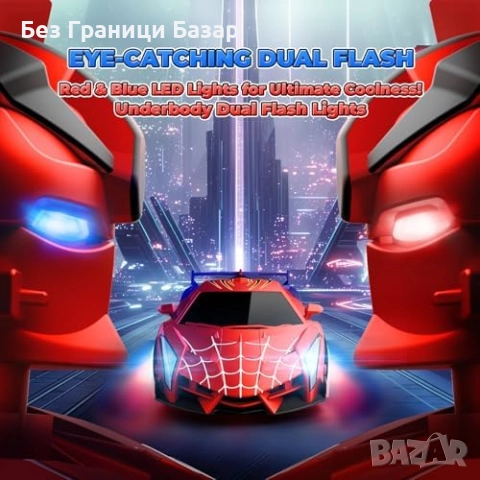 Нова Играчка трансформър кола-робот с батерии, въртене и бързо управление, снимка 2 - Коли, камиони, мотори, писти - 51690309