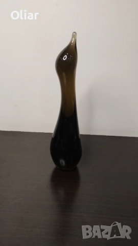 Стилизирана и много красива фигурка пингвин. Стъкло , снимка 6 - Статуетки - 52353054