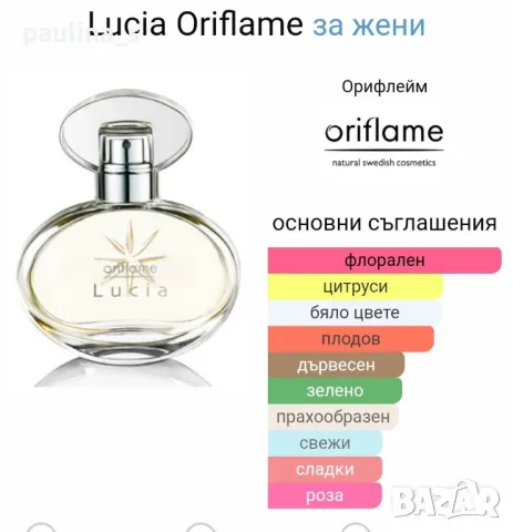 Дамски парфюм "Lucia" by Oriflame / 50ml EDT , снимка 5 - Дамски парфюми - 46979202