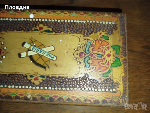 Стара дървена кутия , снимка 9 - Антикварни и старинни предмети - 52290018