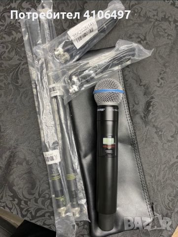 Shure qlxd4 beta 58 a, снимка 5 - Микрофони - 45865486