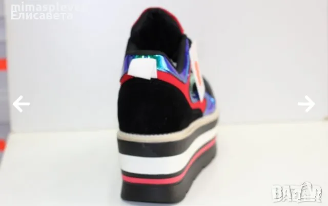 Дамски модерни кецове на платформа , снимка 4 - Маратонки - 50015412